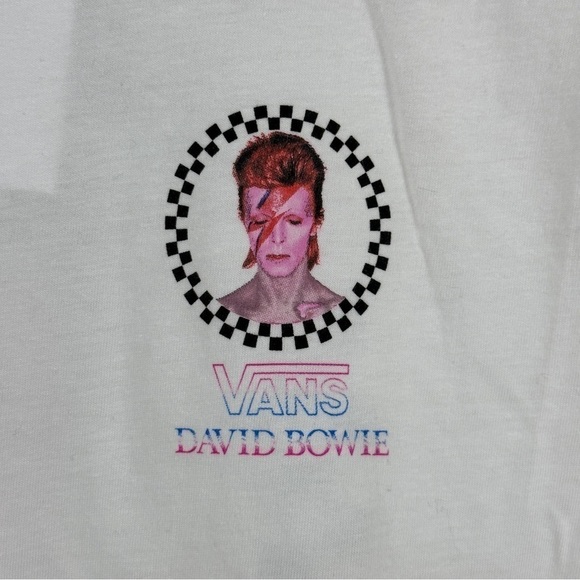 Vans X David Bowie Aladdin Sane Graphic Short Sleeve Top Size Large Boy - Picture 6 of 11